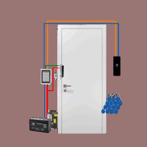 Автономний комплект СКУД з електроригельним замком та сенсорною кнопкою виходу GV-508