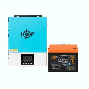 Комплект резервного живлення LogicPower W3000 + літієва (LiFePO4) батарея 1280Wh