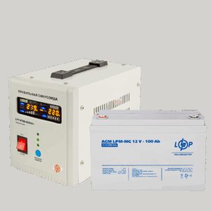 Комплект резервного живлення LP (LogicPower) ДБЖ + мультигелева батарея (UPS 800 + АКБ MG 1200Wh)