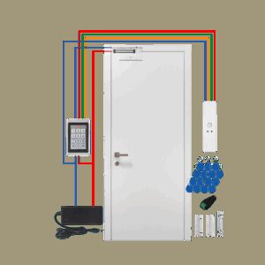 Антивандальний комплект СКУД із магнітним замком 280кг GV-507