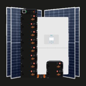 Гібридна станція 50 кВт (3ф.) з LiFePO4 на 51 кВт (двосторонні панелі)