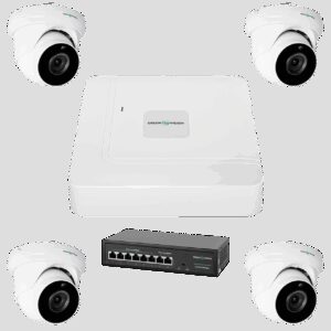 Комплект відеоспостереження на 4 камери GV-IP-K-W74/04 5MP