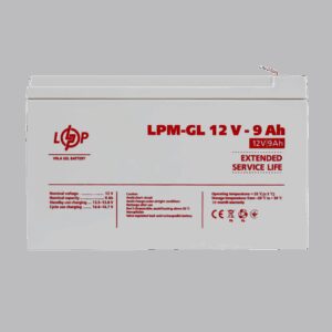 Акумулятор гелевий LPM-GL 12V - 9 Ah