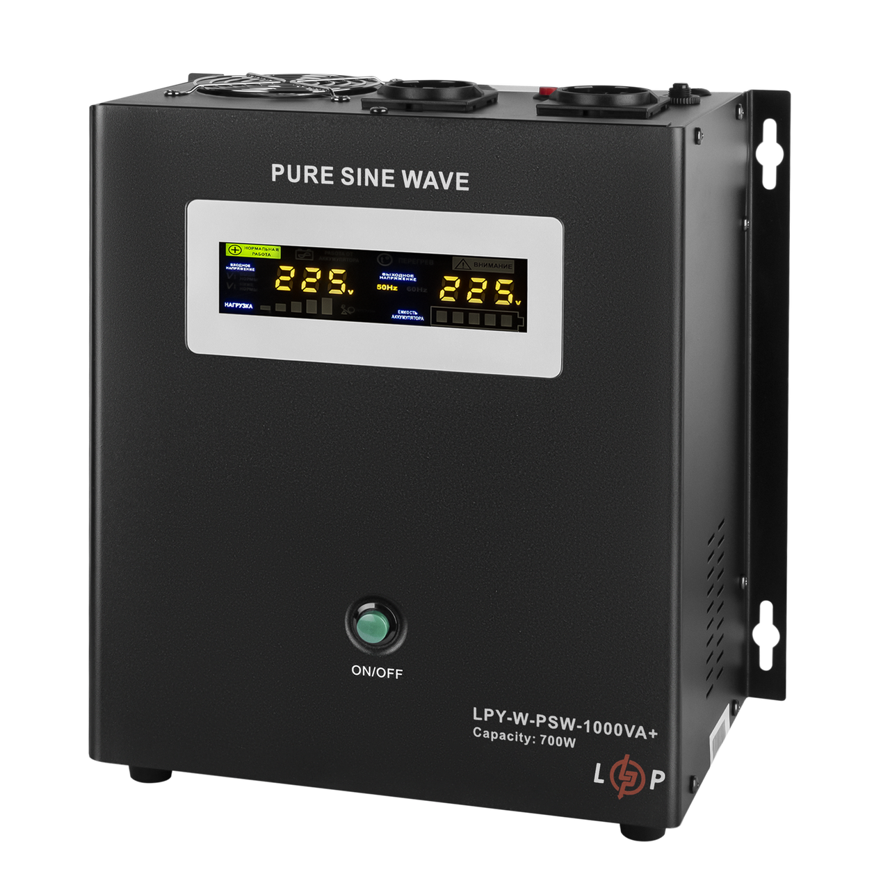ДБЖ LogicPower з правильною синусоїдою 12 V LPY-W-PSW-1000VA+ (700 Вт) 10A/20A
