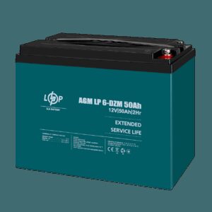 Тяговий олив'яно-кислотний AGM акумулятор LP 6-DZM-50 Ah