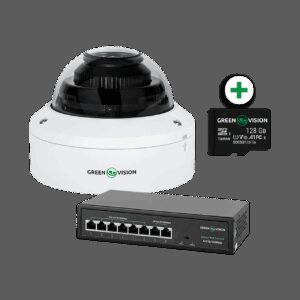 Комплект відеоспостереження з функцією розпізнавання облич на 1 IP камеру GV-804