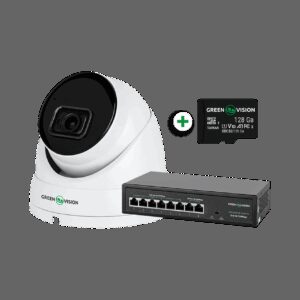 Комплект відеоспостереження з функцією розпізнавання облич на 1 IP камеру GV-803