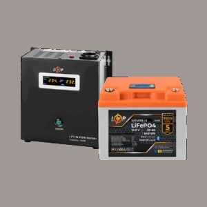 Комплект резервного живлення LP(LogicPower) ДБЖ + літієва (LiFePO4) батарея (UPS W500 + АКБ LiFePO4 640W)