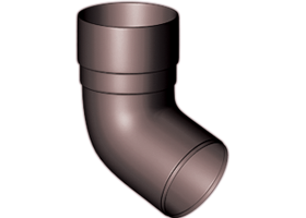 Коліно труби 67,5° для водостічної Gamrat Ø 110 (Система 150/110)