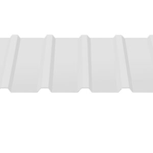 Профнактил покрівельний С-18 (колір 9003 — білий, глянець) метал Китай