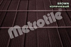 Композитна черепиця Metrotile SHINGLE (шинг) Brown Умань