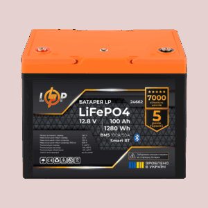 Акумулятор LP LiFePO4 12,8V - 100 Ah (1280Wh) (BMS 100A/50А) пластик Smart BT