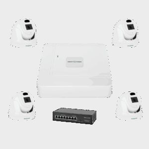 Комплект відеоспостереження на 4 камери GV-IP-K-W70/04 3MP