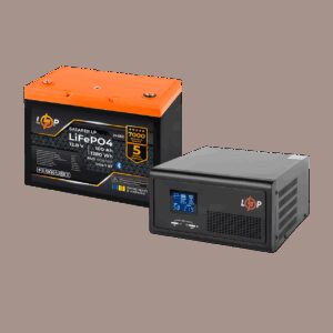Комплект резервного живлення LogicPower B1500 + літієва (LiFePO4) батарея 1280Wh