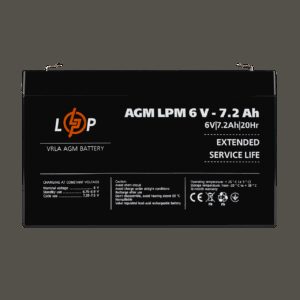 Акумулятор AGM LPM 6V - 7.2 Ah
