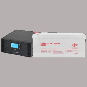 Комплект резервного живлення LP (LogicPower) ДБЖ + гелева батарея (UPS B1500 + АКБ GL 2400W)