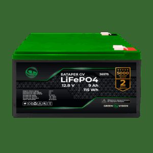 Акумулятор GV LiFePO4 12V (12,8V) - 9 Ah (115 Wh)