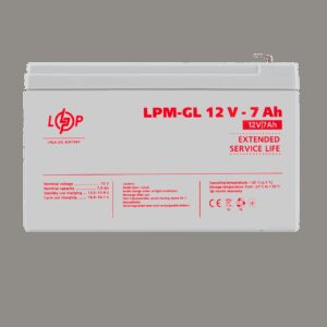 Акумулятор гелевий LPM-GL 12V - 7 Ah