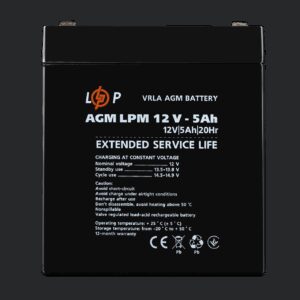 Акумулятор AGM LPM 12V - 5 Ah