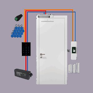 Комплект СКУД із сенсорною панеллю та магнітним замком 180 кг GV-502