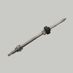 Комбінований гвинт-шуруп неіржавіюча сталь 10х200 мм (комплект)