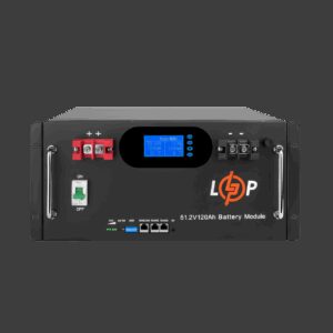 Акумулятор LP LiFePO4 51,2V - 120 Ah 6000Wh (Smart BMS 100A) с LCD RM AB RS485/CAN