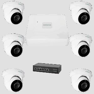 Комплект відеоспостереження на 6 камер GV-IP-K-W76/06 5MP
