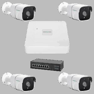 Комплект відеоспостереження на 4 камери GV-IP-K-W75/04 5MP