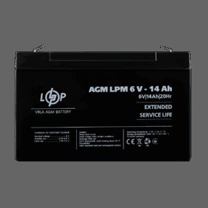 Акумулятор AGM LPM 6V - 14 Ah