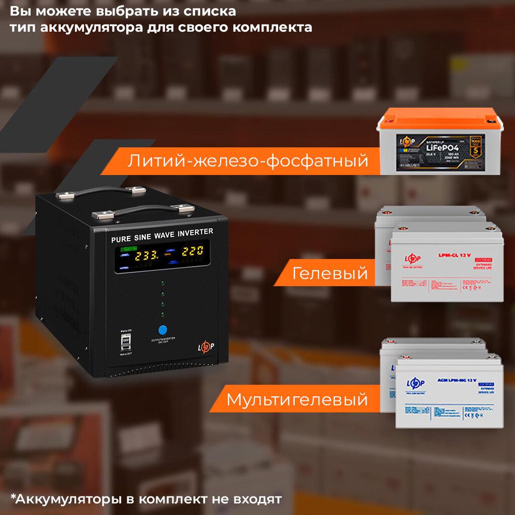 ДБЖ LogicPower LPY-PSW-2000VA+ (1400 Вт) 10A/20A 24V з правильною синусоїдою