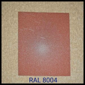 RAL 8004 — Рулонна сталь / U.S.Steel / Kosice / Словаччина / 0,45 мм — (гладкий лист із полімерним покриттям)