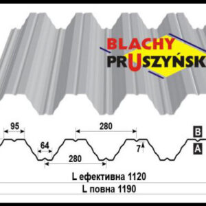 Профнастил Т — 80 U (Blachy Pruszynski) 0,88 мм RAL 9010 / Zn-100