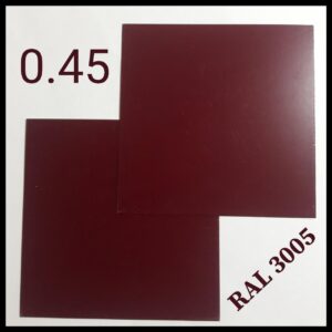 Гладкий лист із полімерним покриттям Ral 3005 0,45 мм (Глянець) "SeAH Steel"