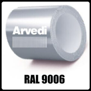 Гладкий лист Polyester RAL 9006 / 0,5 мм / "Arvedi"
