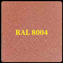 Гладкий лист RAL 8004 Теракоттовий — 0,45 мм / 1250 мм / PEMA / POLYSTEEL