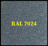 Гладкий лист RAL 7024 Графіт — 0,45 мм / 1250 мм / PEMA / POLYSTEEL